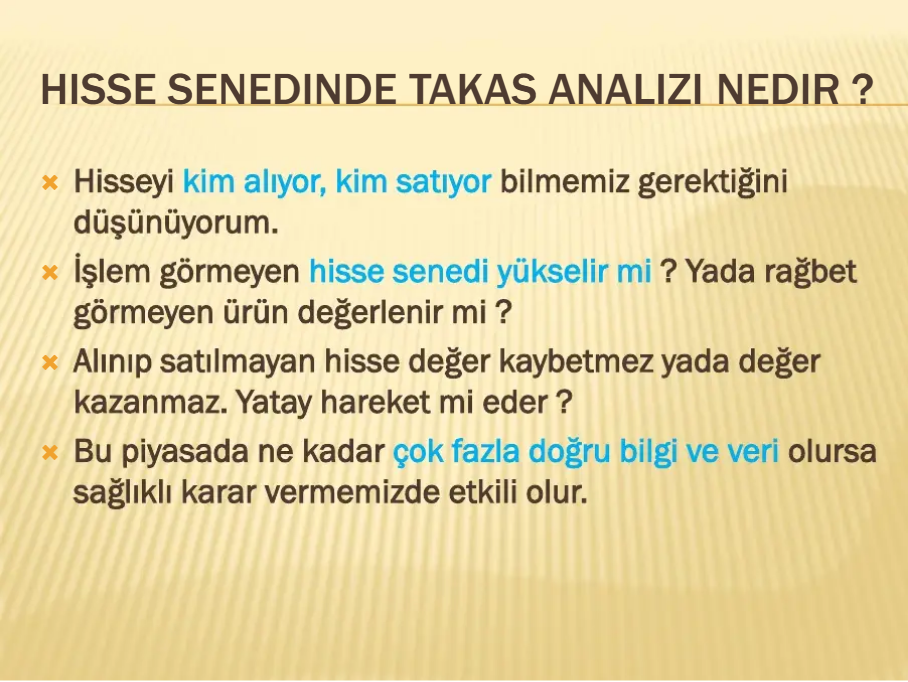 Hisseyi kim alıyor kim satıyor