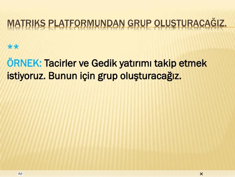 Örnek tacirler ve gedik
